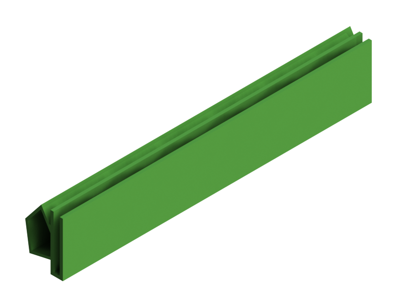 Silicone Profile P20025B - type format U - irregular shape