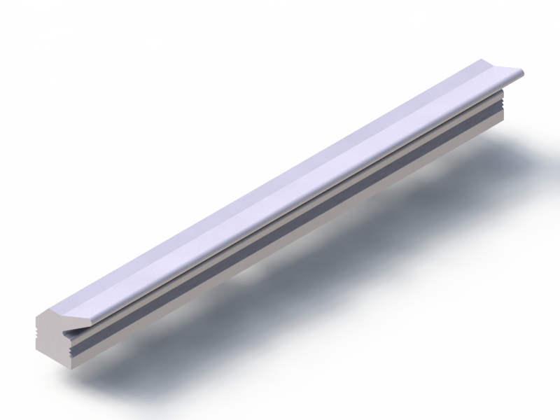 Silicone Profile P20064I - type format Lipped - irregular shape