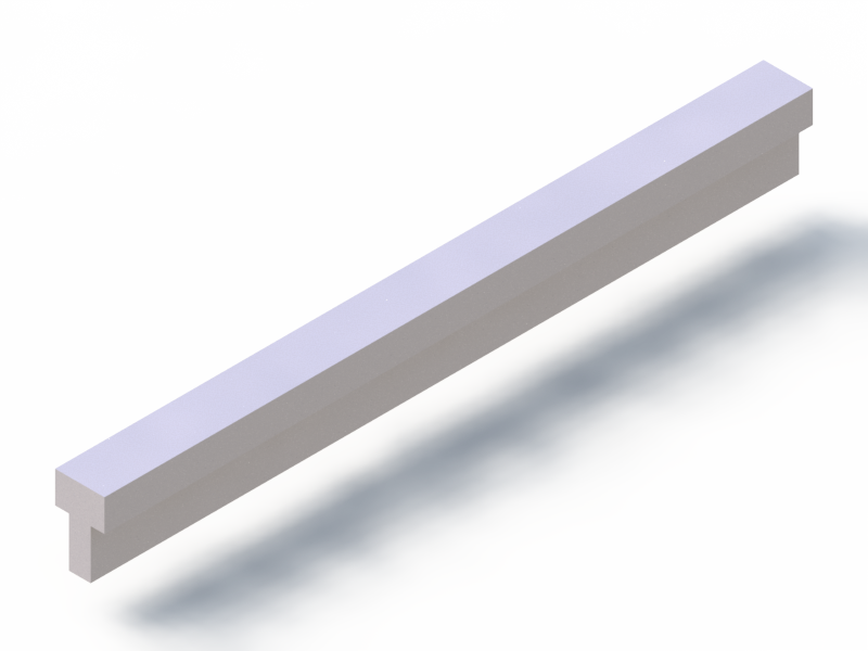 Silicone Profile P2055AN - type format T - irregular shape