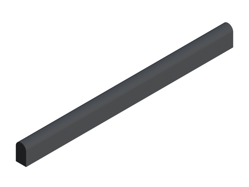 Silicone Profile P2055E - type format D - irregular shape