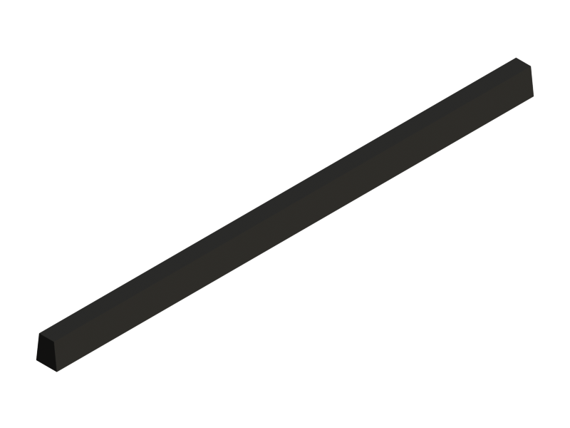 Silicone Profile P20711I - type format Trapezium - irregular shape