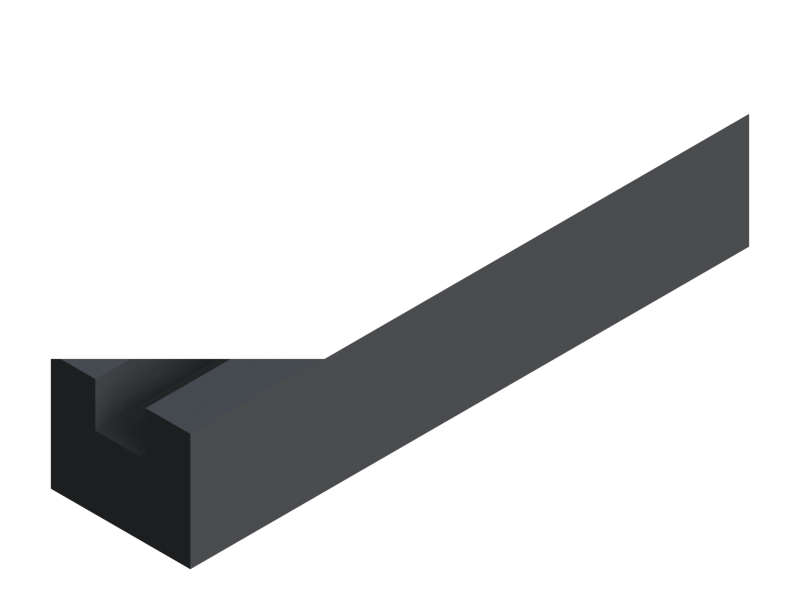 Silicone Profile P2072 - type format U - irregular shape