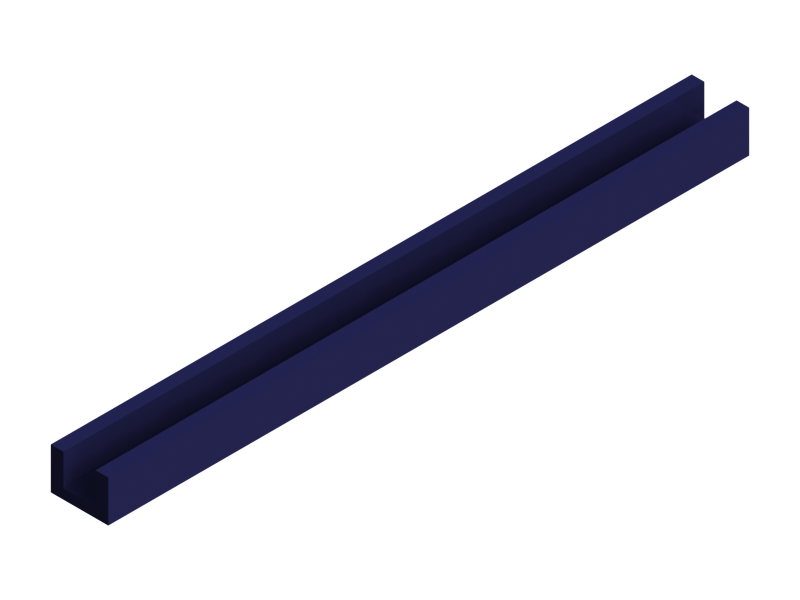 Silicone Profile P213A - type format U - irregular shape