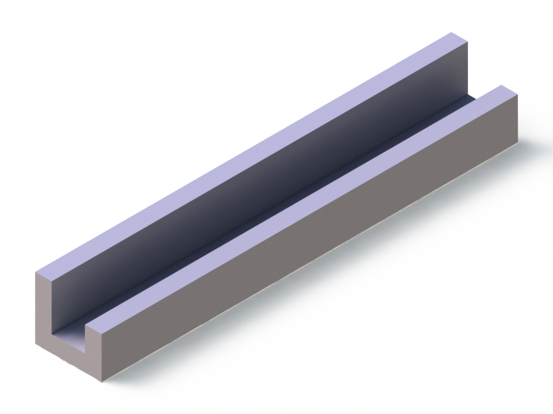 Silicone Profile P21477B - type format U - irregular shape