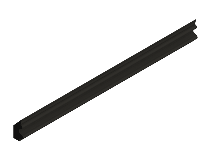 Silicone Profile P215B - type format Lipped - irregular shape