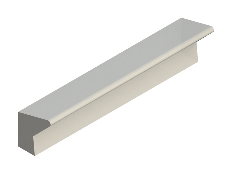Silicone Profile P226D - type format Lipped - irregular shape