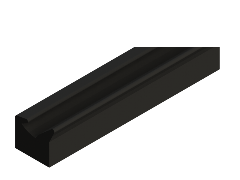 Silicone Profile P226E - type format Lipped - irregular shape