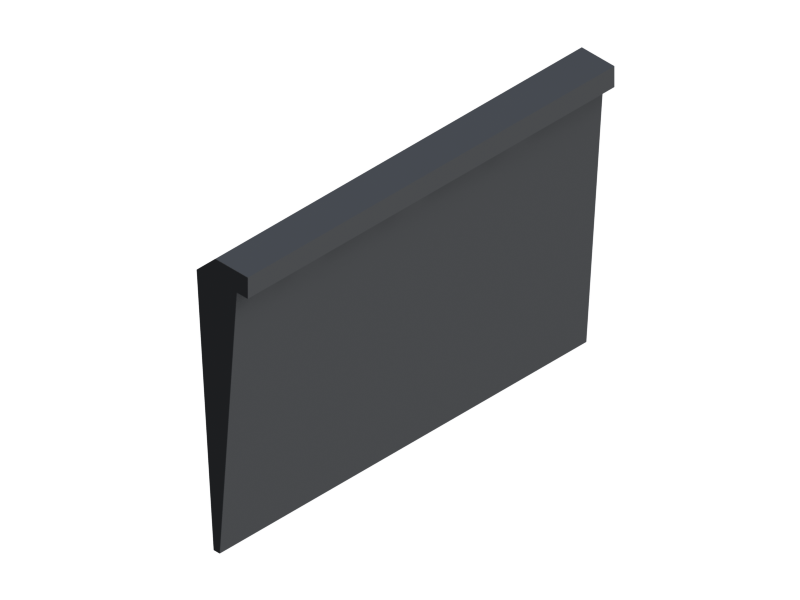 Silicone Profile P2364 - type format T - irregular shape