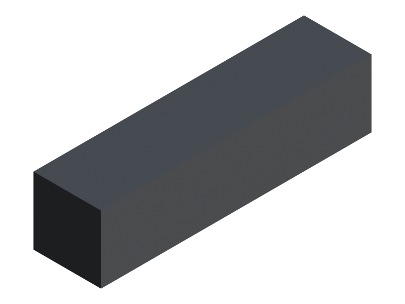 Silicone Profile P252525 - type format Sponge Rectangle - regular shape