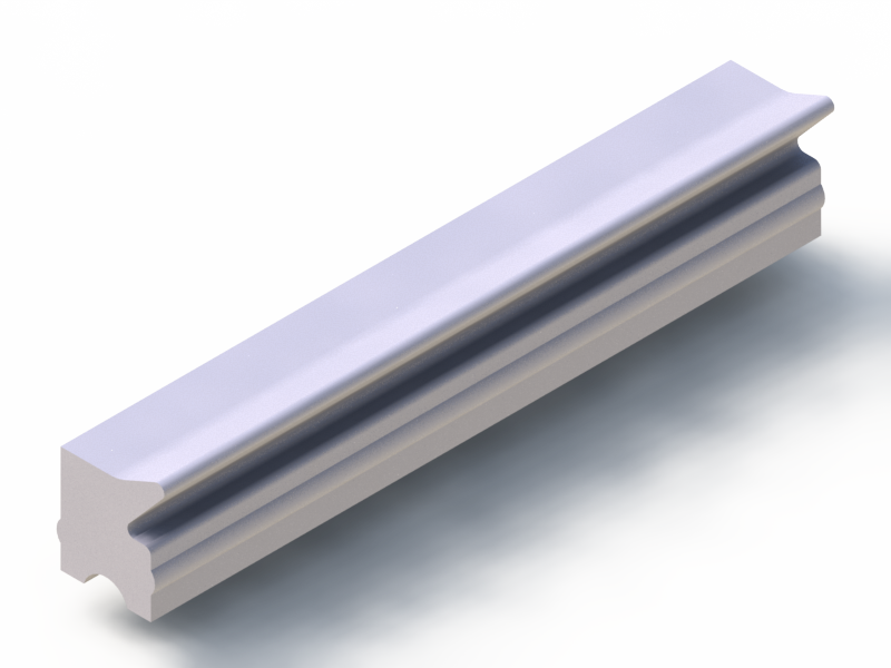 Silicone Profile P2688AK - type format Lipped - irregular shape