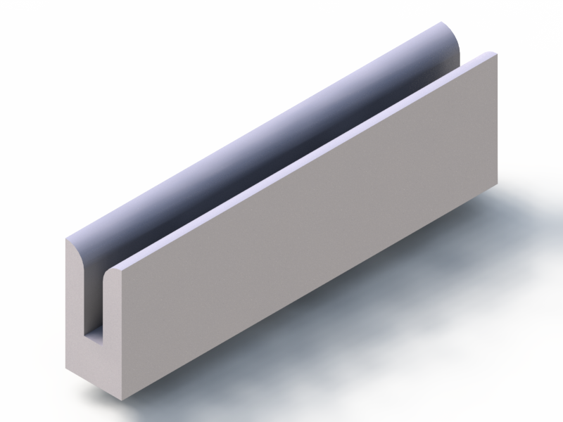 Silicone Profile P268KR - type format U - irregular shape