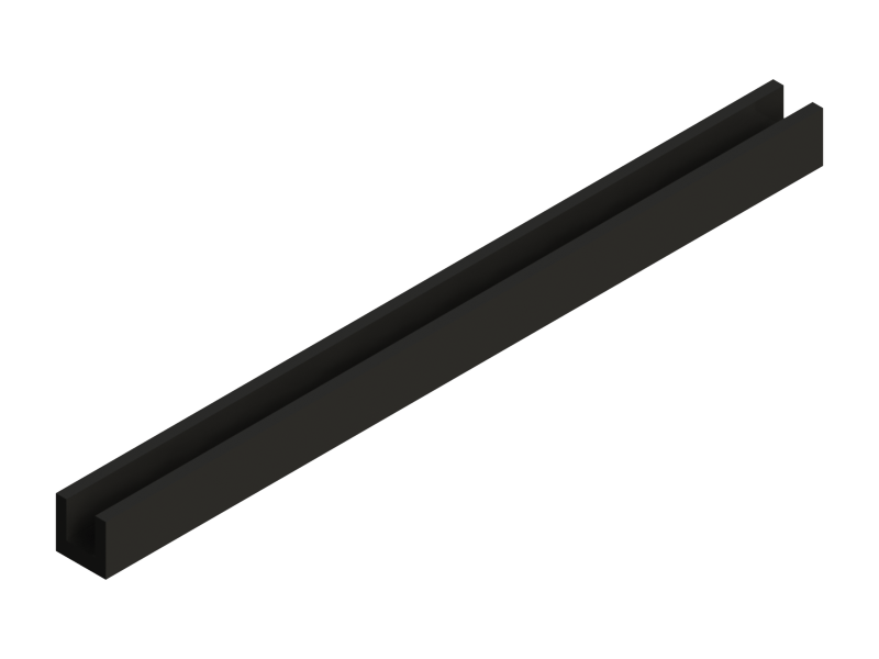 Silicone Profile P268M - type format U - irregular shape