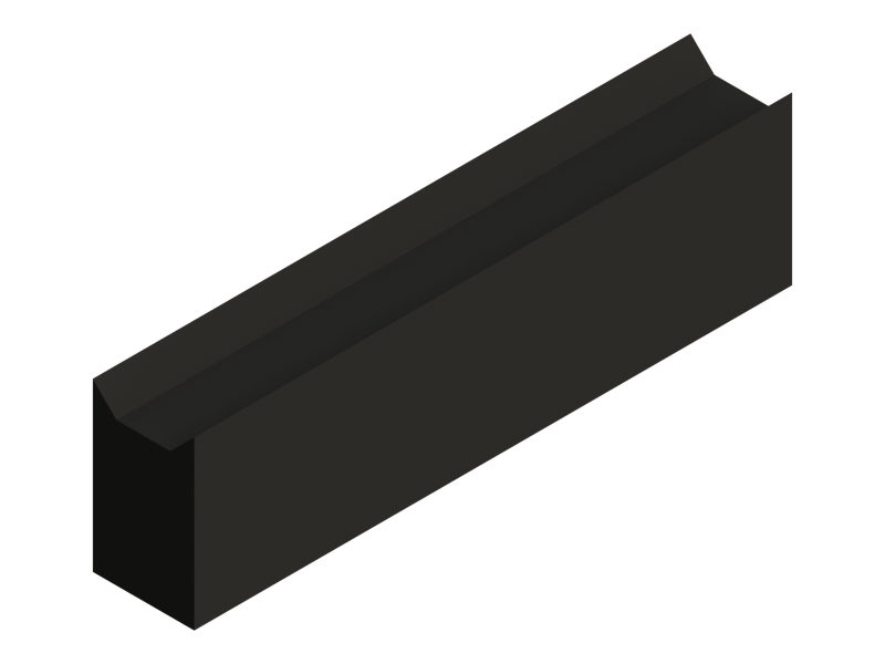 Silicone Profile P2693 - type format Horns - irregular shape