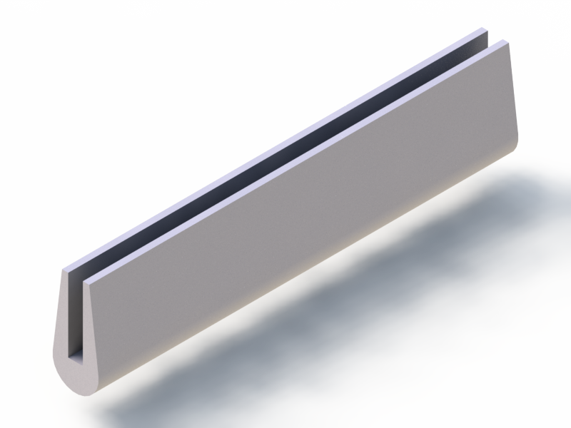 Silicone Profile P2851HZ - type format U - irregular shape