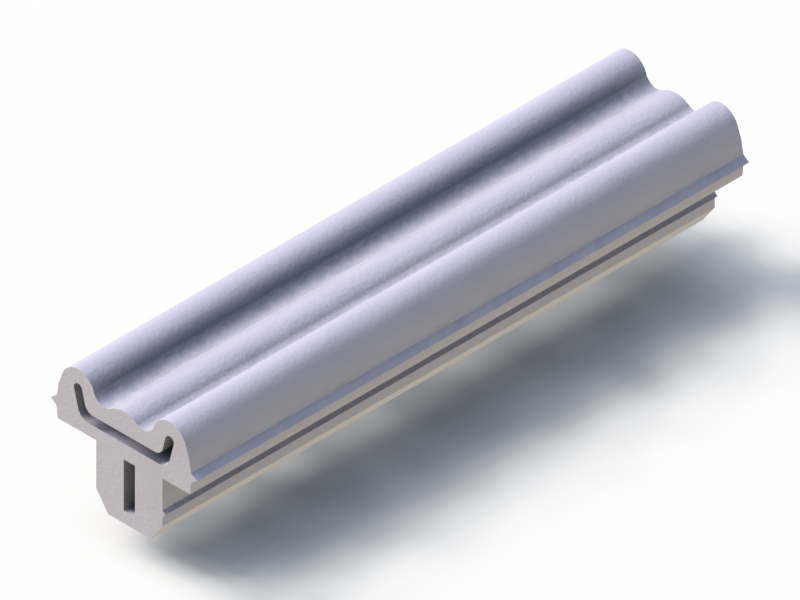 Silicone Profile P2851K - type format T - irregular shape