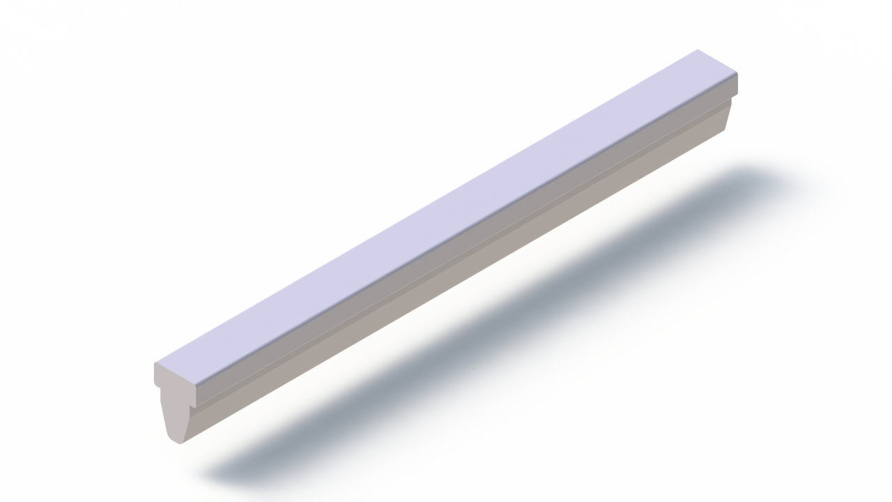 Silicone Profile P2851NL - type format T - irregular shape