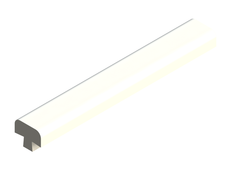 Silicone Profile P2974A - type format T - irregular shape