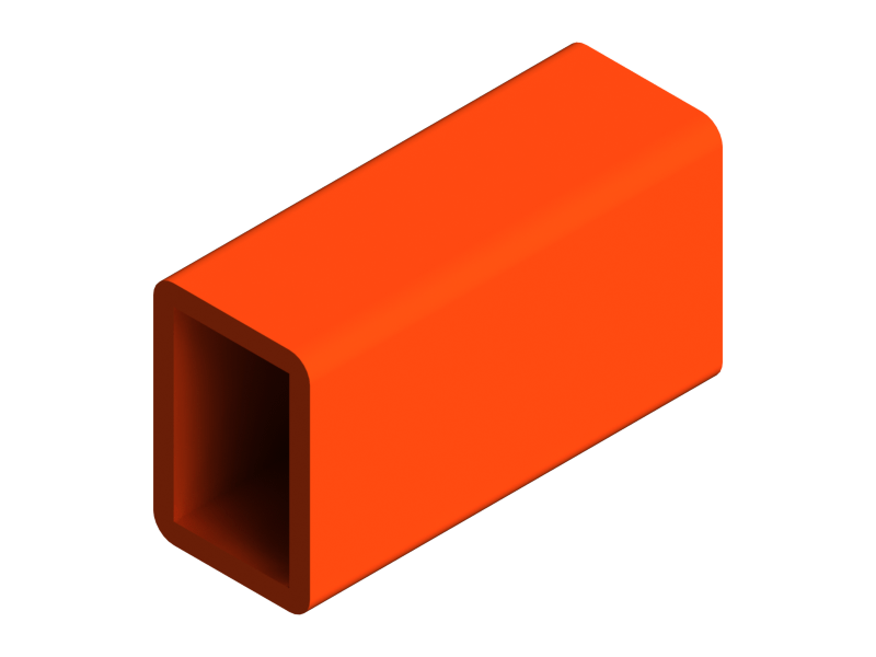 Silicone Profile P320D - type format Rectangle - regular shape