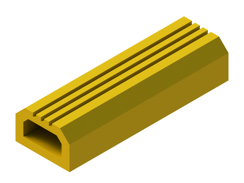 Silicone Profile P37L - type format D - irregular shape