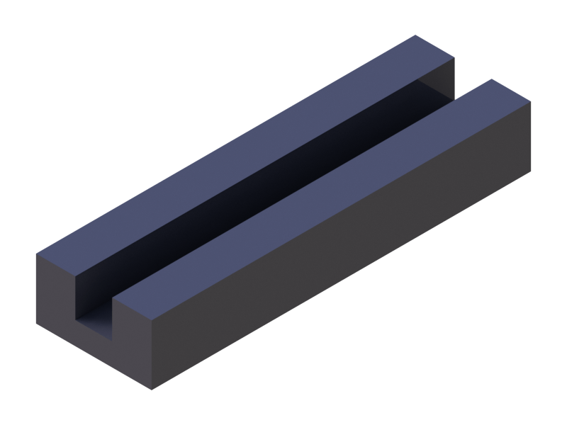 Silicone Profile P397JA - type format U - irregular shape