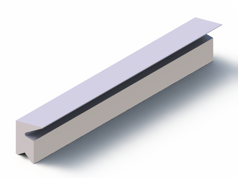 Silicone Profile P40199A - type format Lipped - irregular shape