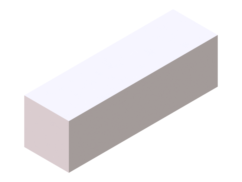 Silicone Profile P403030 - type format Square - regular shape