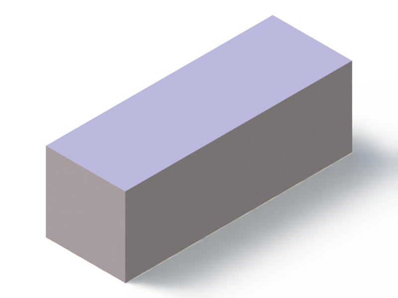 Silicone Profile P403535 - type format Square - regular shape