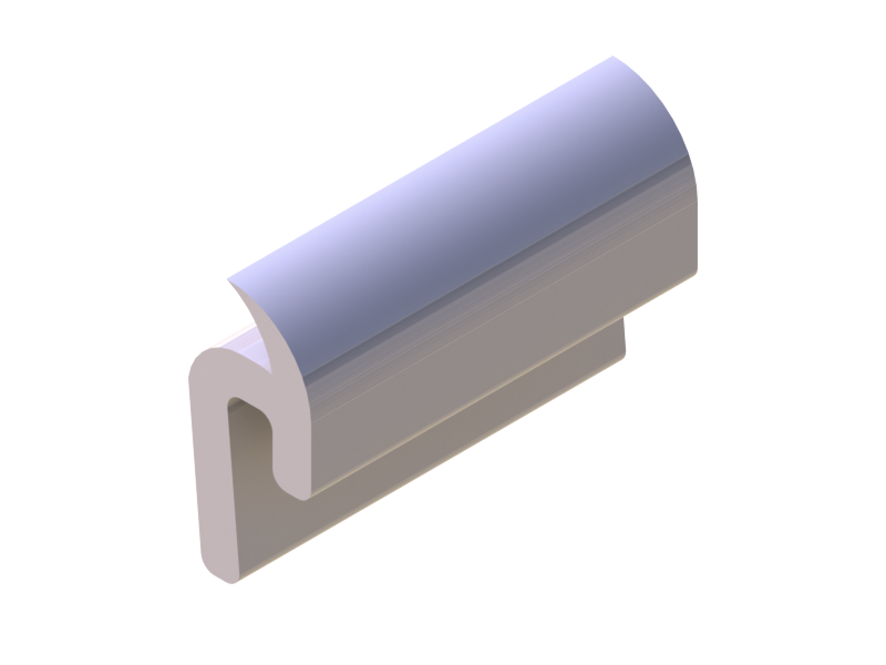 Silicone Profile P40965G - type format h - irregular shape