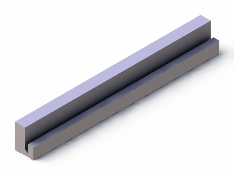 Silicone Profile P40965K - type format U - irregular shape