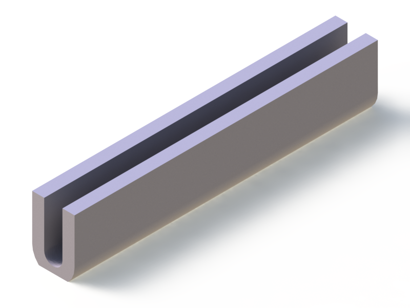 Silicone Profile P40965O - type format U - irregular shape