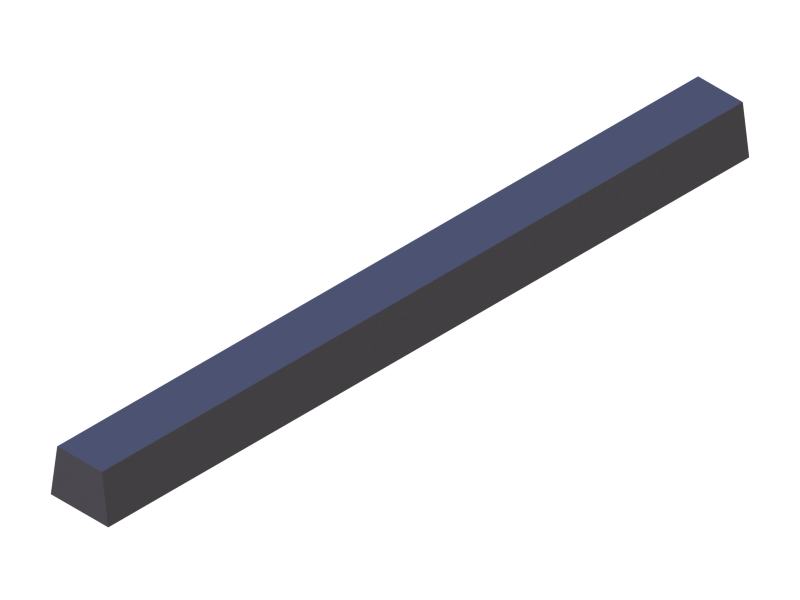 Silicone Profile P40C - type format Trapezium - irregular shape