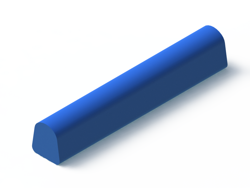 Silicone Profile P4672B - type format D - irregular shape