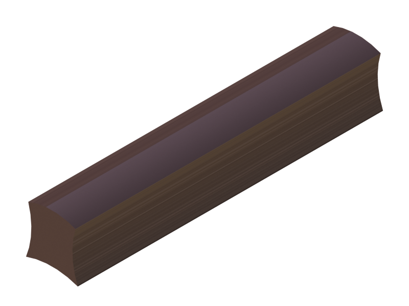 Silicone Profile P484B - type format D - irregular shape