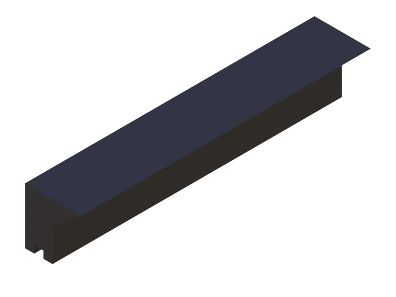 Silicone Profile P515I - type format Lipped - irregular shape