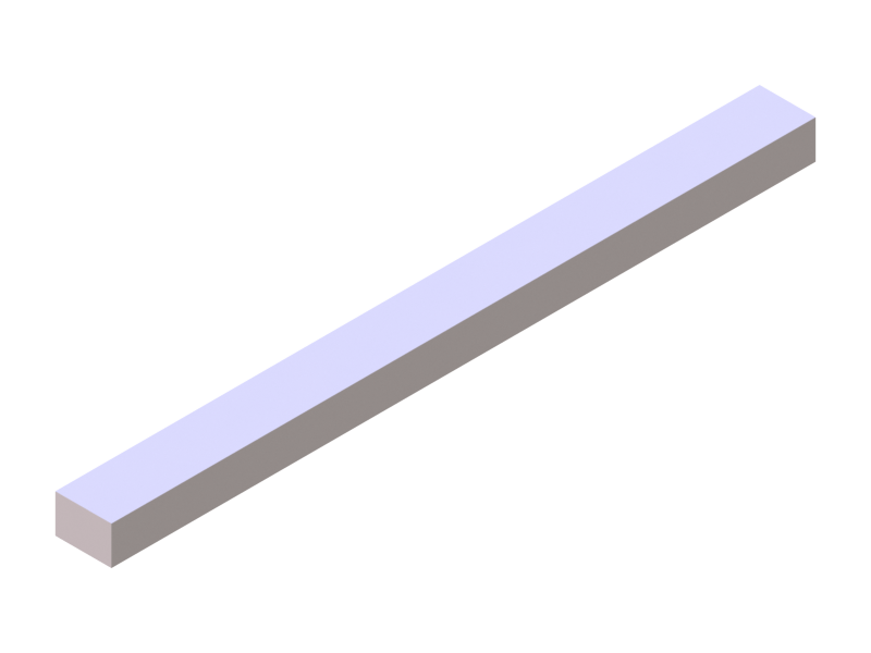 Silicone Profile P600805,5 - type format Rectangle - regular shape