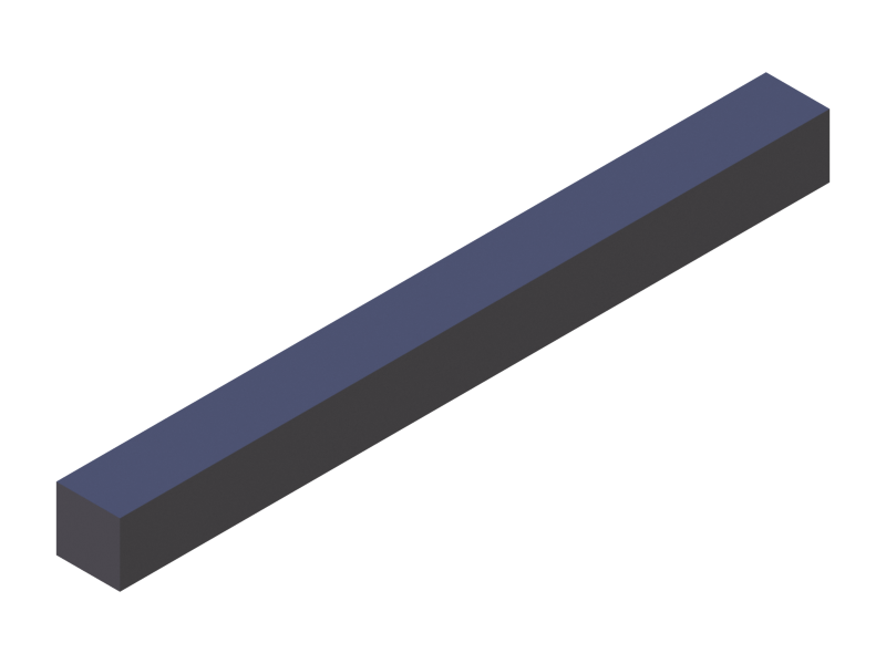 Silicone Profile P600909 - type format Square - regular shape