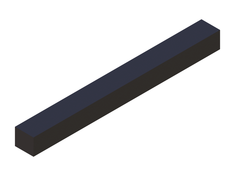 Silicone Profile P601009 - type format Rectangle - regular shape