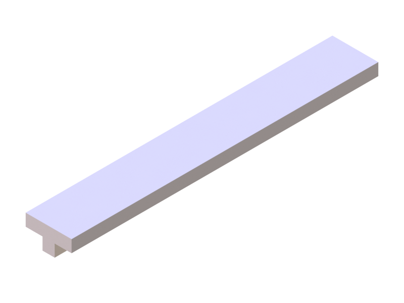 Silicone Profile P601B - type format T - irregular shape