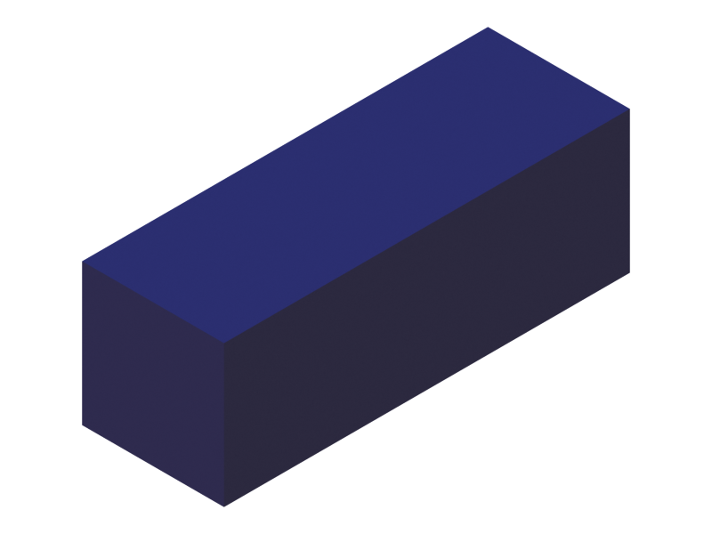 Silicone Profile P603535 - type format Square - regular shape