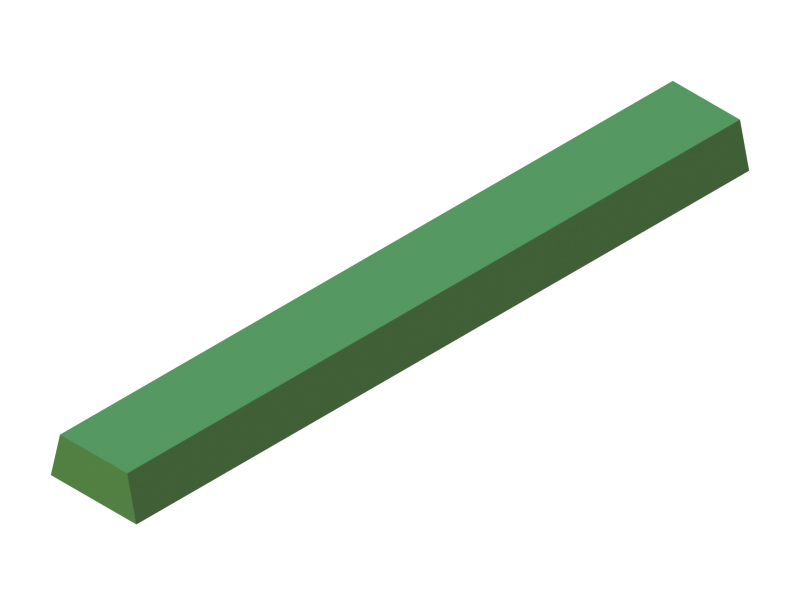 Silicone Profile P610 - type format Trapezium - irregular shape