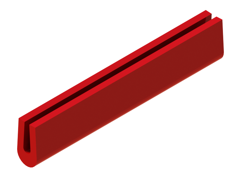 Silicone Profile P634A - type format U - irregular shape