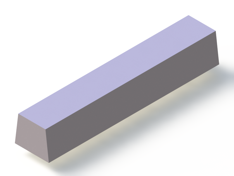 Silicone Profile P696S - type format Trapezium - irregular shape