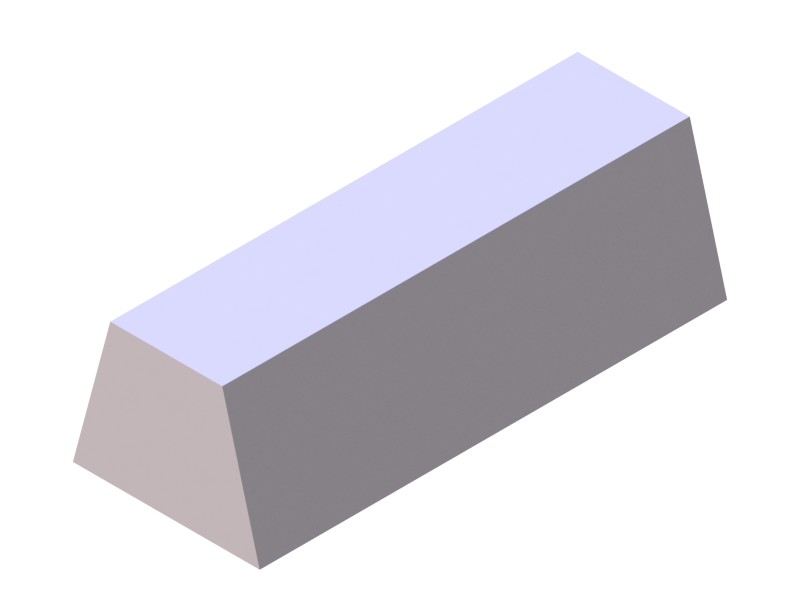 Silicone Profile P738Q - type format Trapezium - irregular shape