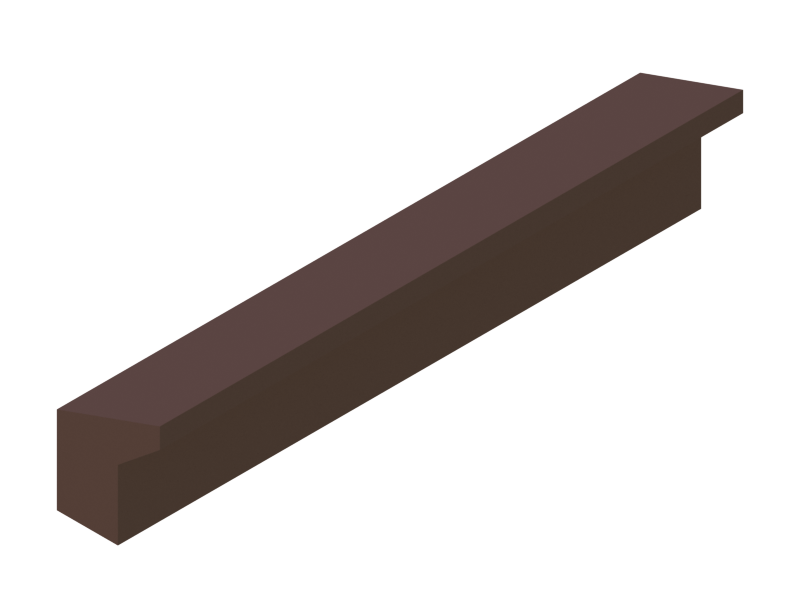 Silicone Profile P746A2 - type format Lipped - irregular shape