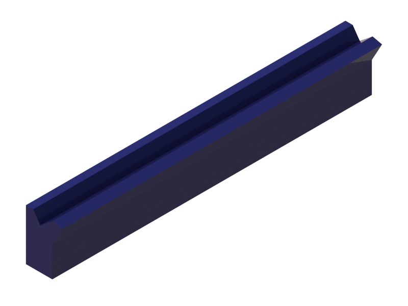 Silicone Profile P746F - type format Horns - irregular shape