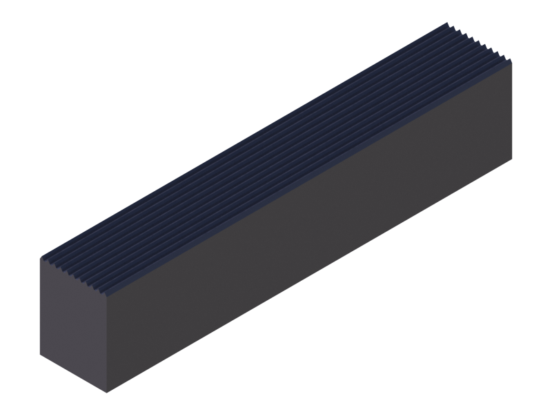 Silicone Profile P768A - type format Rectangle - regular shape