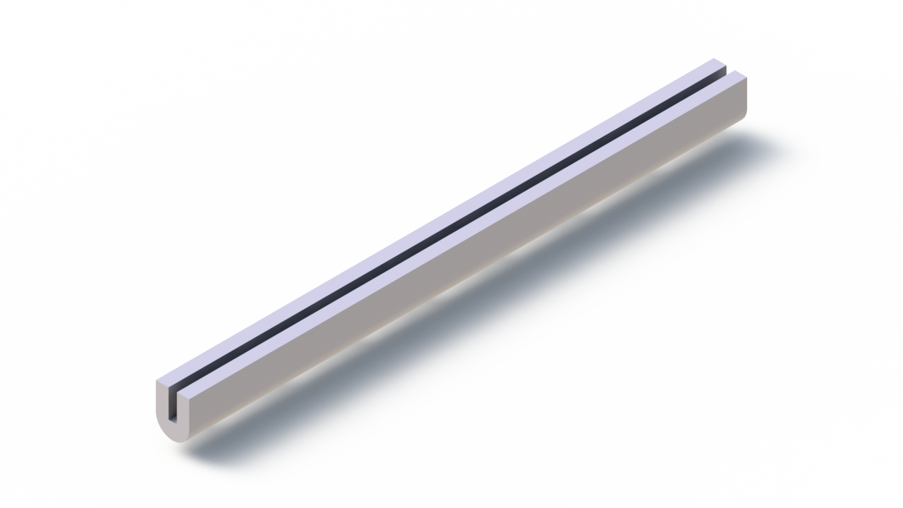 Silicone Profile P778AK - type format U - irregular shape