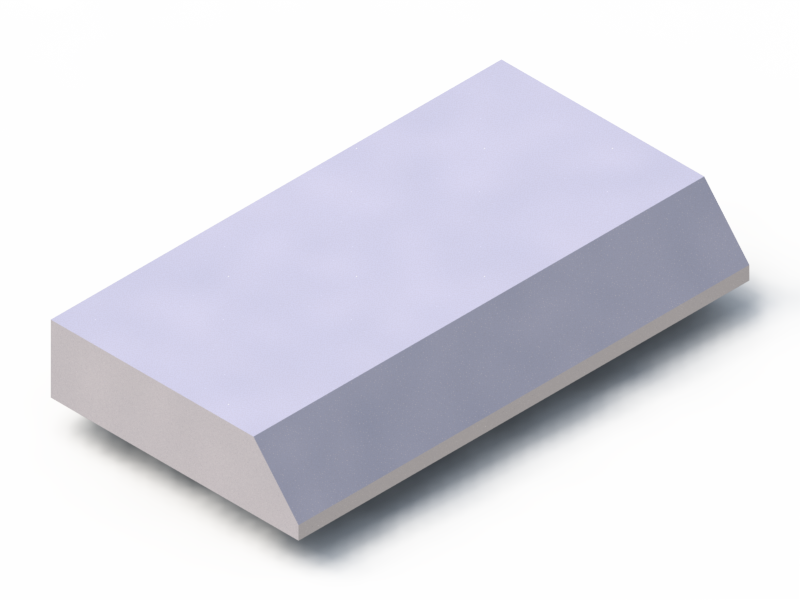 Silicone Profile P80287 - type format Trapezium - irregular shape