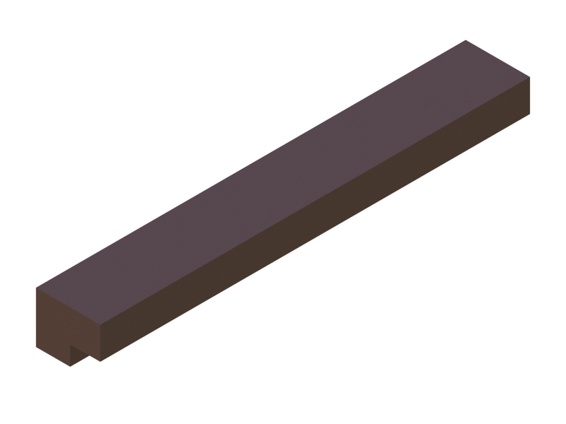 Silicone Profile P822AY - type format Lipped - irregular shape
