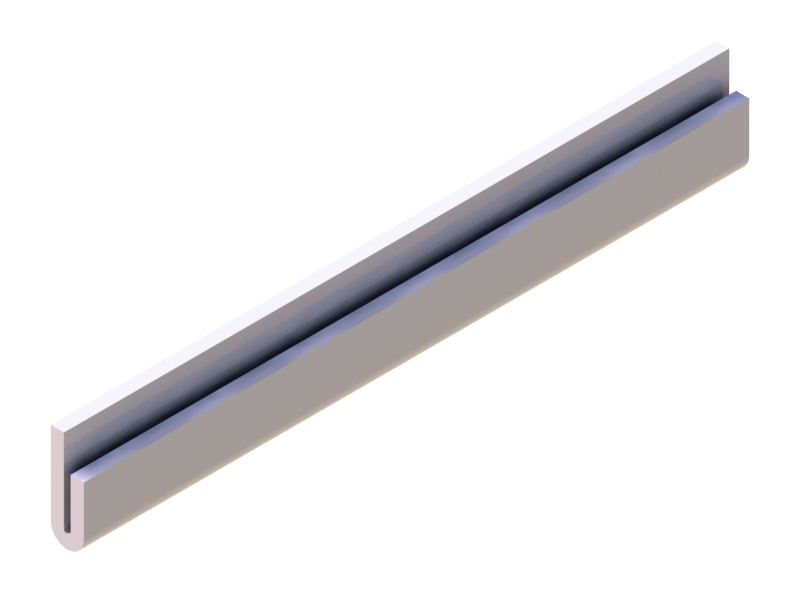 Silicone Profile P872BA - type format U - irregular shape